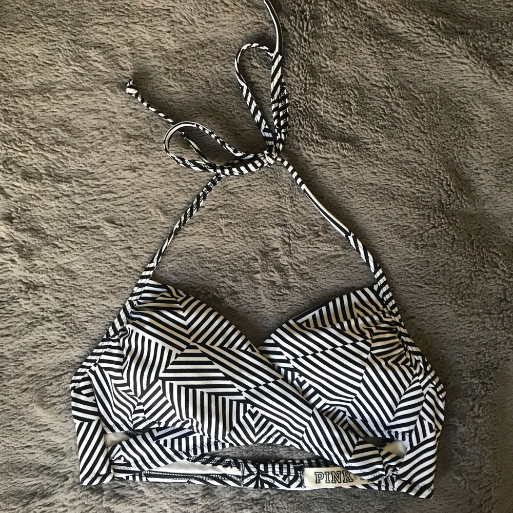 Victoria’s Secret Pink Striped Bathing Suit Top